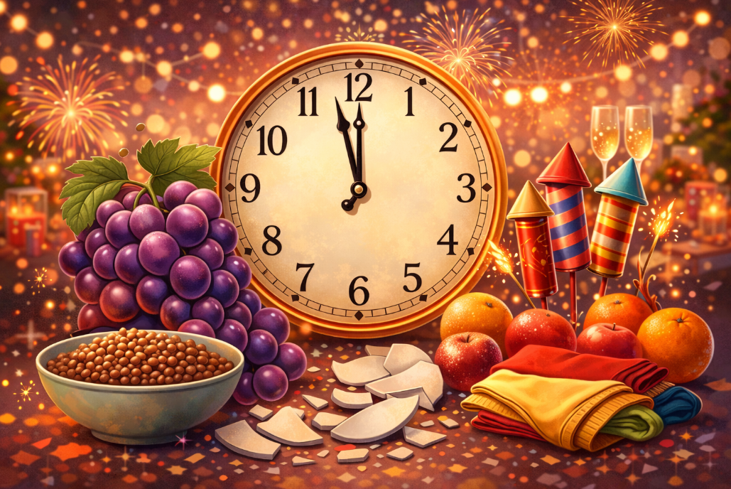 رأس السنة: إليكم أبرز الطقوس المنتشرة حول العالم لجلب الحظ والازدهار والرخاء. رأس السنة: إليكم أبرز الطقوس المنتشرة حول العالم لجلب الحظ والازدهار والرخاء.